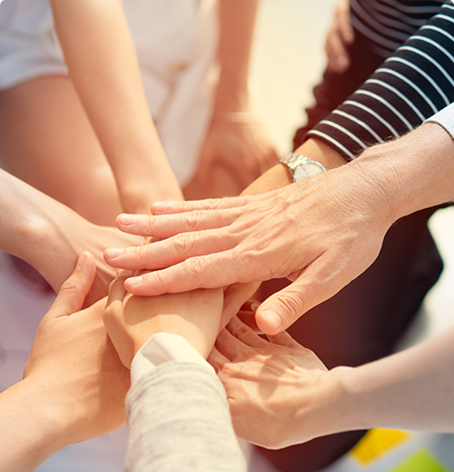 people holding hands